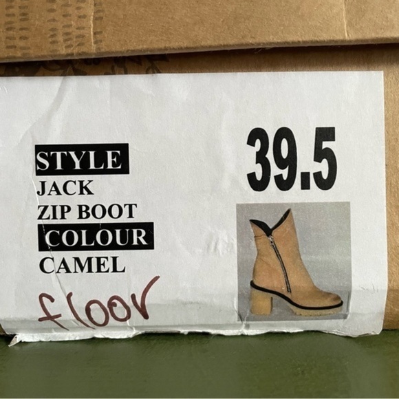 NWT Free People JACK ZIP Ankle Boots in Camel Leather *Spain* - Picture 12 of 16